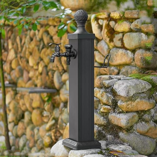 Wasserzapfstelle garten,wasserzapfsäule garten,wassersäule garten,wassersäule aus edelstahl für den außenbereich,wasserhahn frostsicher außen,standbrunnen,saeule mit wasserhahn,wassersäule(C,74c