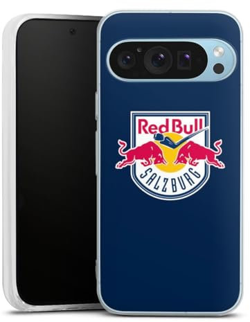 DeinDesign Silikon Hülle kompatibel mit Google Pixel 9 Pro Case transparent Handyhülle EC Red Bull Salzburg Offizielles Lizenzprodukt Eishockey