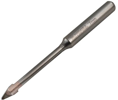 Faithfull FAIGDC07 Carbide Hard Tile & Glass Drill Bit for Porcelain, Ceramic, Mirrors, Porcelain, Terracotta, Tiles, Glass – 7mm