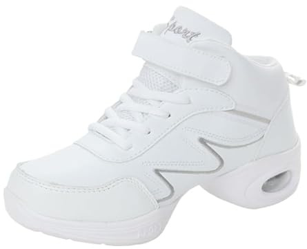Jazzschuhe Damen Lace Up Tanzsneaker Damen Geteilte Sohle Luftkissen Modern Tanzschuhe Plattform