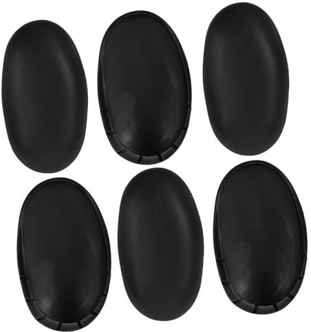 NIYANGLE Protectores Auditivos Para Teñir Cabello y Peluquería 3 Pares Tamaño Estándar Silicona Negra Unisex Uso Baño y Ducha