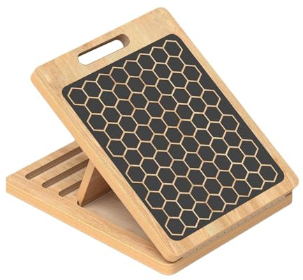 Calf Stretcher Board - Foldable Wooden Calf Stretching Board | Home Gym Leg Exercise Trainer Portable Pilates Fitness Equipment for Knees Limb Leg Ankle Feet Muscle Support