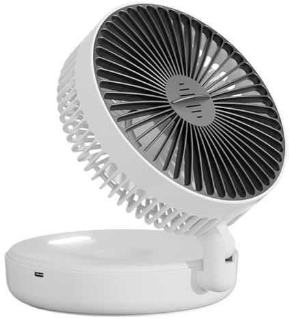 Mini Portable Fan - USB Powered Air Diffuser, Fan Fans For 3 Inn 1, Desk Light, Gadgets Travel Accessory Golden