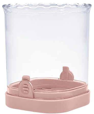 Cortador de frutas, cortador de fresas con placa de empuje, taza de corte de frutas, herramienta de corte portátil para fresa, plátano y verduras (rosa)