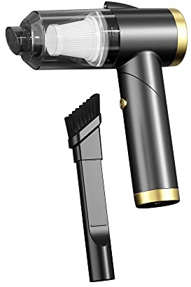 Yctze Aspirateur de Voiture sans Fil à Forte Aspiration 9000 Pa, Portable, avec Conception Pliable et Lumière LED pour Le Nettoyage de la Maison et de la Voiture (Black)