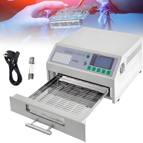 Four de refusion 800W 1500W 2500W,machine de soudage par refusion automatique,station de soudage de bureau avec chauffage infrarouge,outil de réparation pour circuits imprimés SMD, SMT et BGA T~962