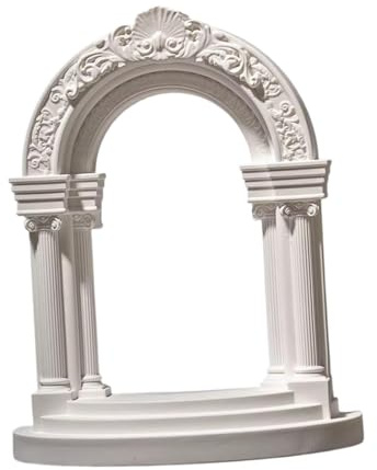 ShengQuanHao Cement Roman Column Arch Fish Tank Ornament Aquarium Decor Mini Figurine for