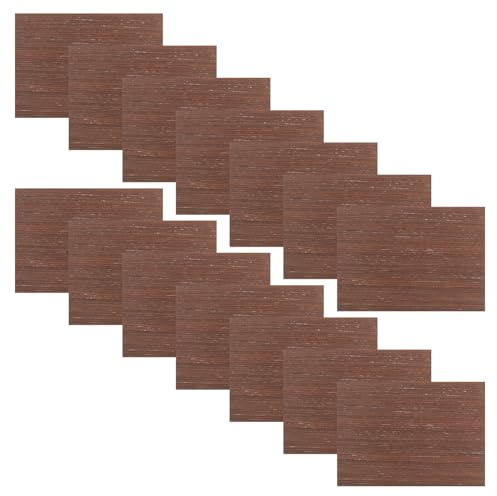 UKCOCO 15 Fogli Pavimentazione in Legno Sottile A5 per Modellismo Architettonico, Pavimenti per Case delle Bambole Fai da Te, Materiali per Diorami e Costruzione Modelli in Miniatura