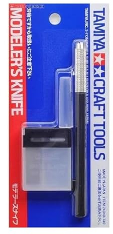 TAMIYA 300074040 Utility Knife with 10 Blades