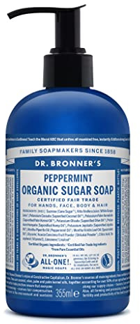 Dr. Bronner's Bio Sugar Seife Pfefferminze 355 ml