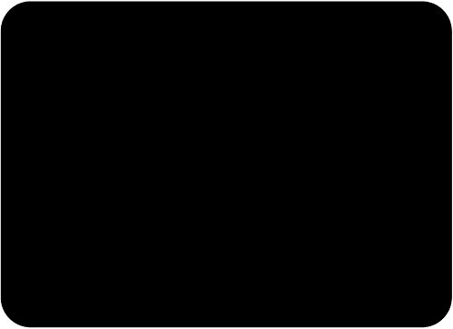Large Glass Worktop Saver - Black - 50 x 40cm by Pearl Glass
