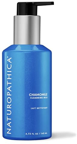 Naturopathica Chamomile Cleansing Milk, Gentle Facial Cleanser for Dry and Sensitive Skin, Antioxidant Rich Face Wash for Men & Women, 5 fl oz