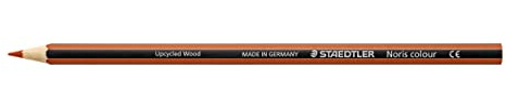 STAEDTLER Noris colour 185 färgpennor – Siena, 12 stycken | Sexkantiga, tillverkade av återvunna träspån – för barn – art.nr. 185-73
