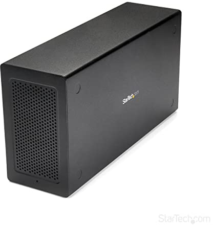 StarTech.com Caja Chasis de Expansión Thunderbolt 3 a PCI Express - Adaptador Conversor PCI-E Externo a Thunderbolt 3 para Ordenadores de Sobremesa y Portátiles - 4K/5K por DP/TB3 - TAA (TB31PCIEX16)