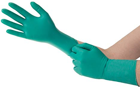 Ansell Microflex 93-260 Einmalhandschuh für Chemikalienschutz, Patentierte Formulierung mit Herausragenden Schutz, Anatomische Passform, Verlängerte Stulpe, Größe 2XL (6 Handschuhe)