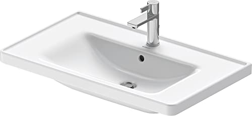 Duravit Möbelwaschtisch D-Neo 80x48cm, m Hahnl., we., m ÜL, Hahnloch
