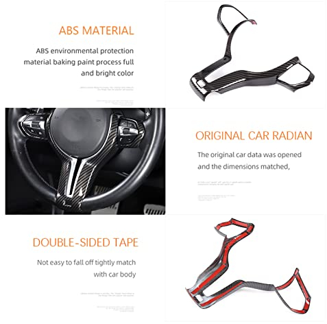 DIYUCAR For BMW F20 F22 F21 F30 F32 F33 F36 F06 F12 F13 X5 F15 X6 F16 M-Sport Car Styling Steering Wheel Trim Cover Sticker Decoration …