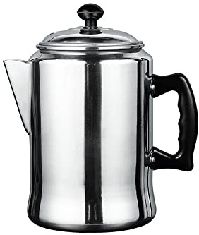 WXTRE Caffettiera con beccuccio Bollitore da versare in Lega di Alluminio, brocca per Schiuma di Latte da 3 Litri per caffetteria Commerciale, Matcha, Latte, tè Lungo Stretto