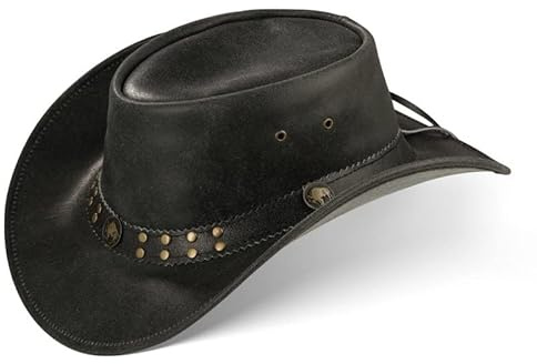 Black Forest Fox Buffalo Bill Herren Damen Western Cowboy Leder Hut