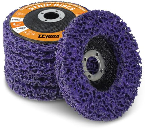 5 Pièces Disques de Nettoyage 100 mm, Dérouillant Disque Abrasif pour Meuleuse d'Angle, CSD Disque pour Métal, Pierre, Bois et Plastique