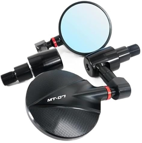 BUTUFYTR Lenkerendenspiegel Für Yam&aha MT-07 2013–2021, Motorrad-Rückspiegel, Seitenspiegel, Lenkerendenspiegel(rot)