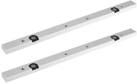 2 Stück Miter Bar Slider 300mm – Aluminium Gehrungsschiene für Tischkreissäge und Router | Präzise Schlitz-T-Schiene für DIY Holzarbeiten & Tischlerbedarf