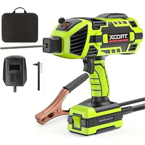 Portable Handheld ARC Welder Gun - Adjustable IGBT Inverter Welding Machine with 6 Current Settings - Compatible with 3/32-1/8 Wire Rods