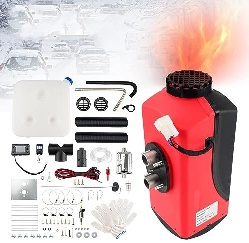 Chauffage à air diesel 8 kW 12 V, chauffage de stationnement à température constante, interrupteur LCD, chauffage rapide, dégivrage, désembuage, faible consommation d'énergie, faible bruit pour camp