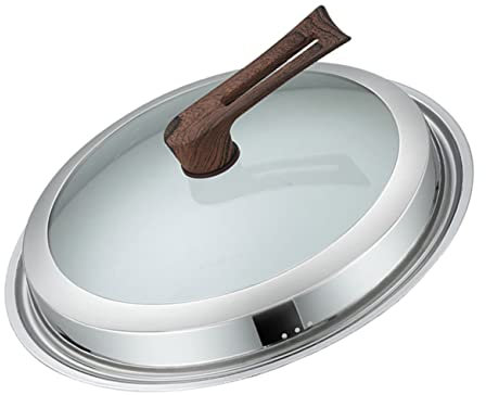 Cabilock Topfdeckel Aus Edelstahl Runder Deckel Für Pfannen Und Töpfe Ersatz-kochgeschirrdeckel Zum Braten Und Kochen