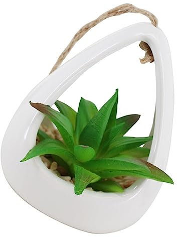 Alipis Home Mini Künstliche Hängepflanze Faux Pflanze - Dauerhafte PVC Keramik
