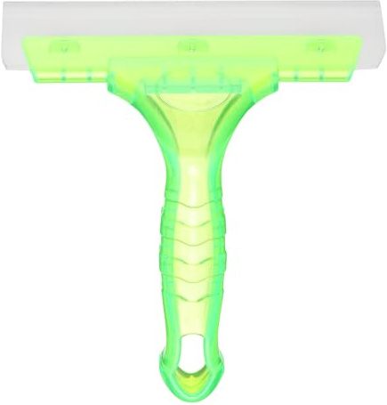 sourcing map Squeegee 6 Inch Length Auto Water Blade Shower Squeegee with Non-Slip Handle for Car Windshield Window Cleaner Glass Door, Light Green