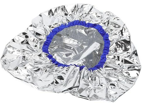 Einweg Wärmekappe aus Aluminiumfolie, Thermoregulierend, Silber | Bad und Salon, Kompakt und Leicht, Gleichmäßige Wärmeverteilung, Kopfhaut Schutz