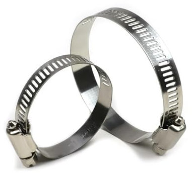 Colliers de serrage réglables en acier inoxydable, 8 à 120 mm, pour tuyau de carburant de voiture, pince à vis sans fin (diamètre 76 à 92 mm)