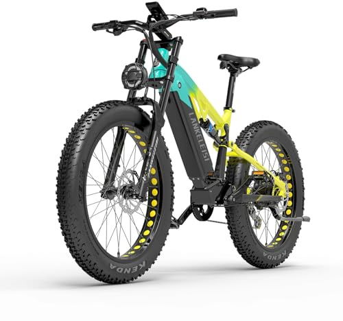 LANKELEISI Fatbike Electrique RV800 Plus Vélos électrique Homme 26 Pouces Fat Tire Tout-Terrain VTT Electrique 48V20Ah Batterie