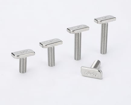 20 Pezzi Viti Con testa a martello M8x20MM,Viti A Testa Martello Con Dado A T,T Bolt Vite Bullone Dadi a Flangia,Fotovoltaiche Solari Fissaggio Per Serra,Per Serrae Fotovoltaico,Kiuiom