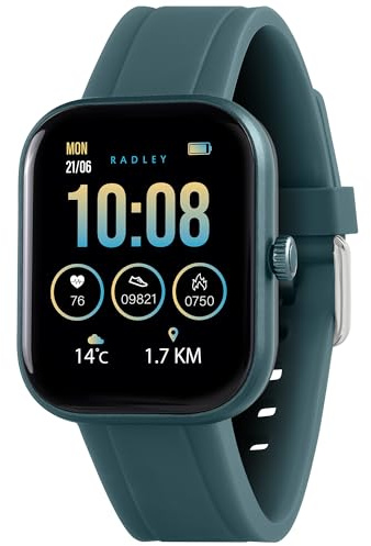 RADLEY Series 55 Teal Silicone Strap Smart Watch