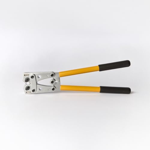 CAV INNOVA Crimpadora Terminales Electricos Alicates 6-50 mm² (AWG 10-0), Herramienta de prensado de terminales de cable de batería para engarzadora eléctrica,