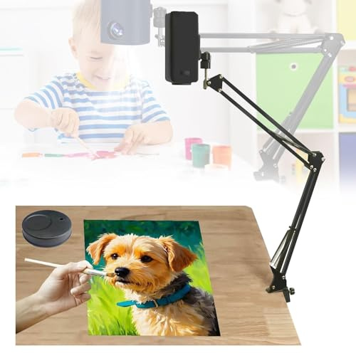 Proiettore for Disegno, di Arte Intelligente for Tracciato e Pittura, Mini-Programma Professionale + Supporto, Connettività Bluetooth WiFi, for Tela Desktop, Parete