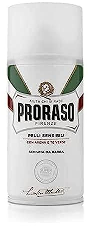 Proraso White Pelli Sensibili Anti-Irritazione Rasierschaum, 1er Pack (1 x 300 ml) 300 ml (1er Pack)