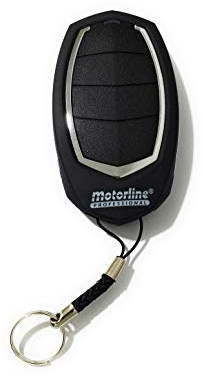 Mando garaje a distancia original Motorline Falk 433Mhz - código evolutivo 4 canales (Negro)