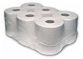 THALI Outlet Leeds® – 6 Pack Weiß Center Feed Rollen Hand Papier Handtücher 2-lagig 100 m Contract Rolle