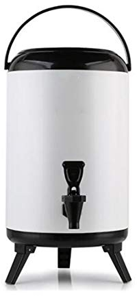 GHKWXUE Thé Lait Distributeur de Boissons de Glace Refroidisseur revêtement en Acier Inoxydable avec Une capacité Commerciale à Grande Robinet for Le thé Boutique/Restaurant/Cantine/école 8L / 10L