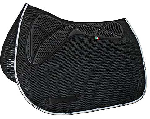 Acavallo 3D Spacer Memory Foam Schabracke Jump in Black - AC248