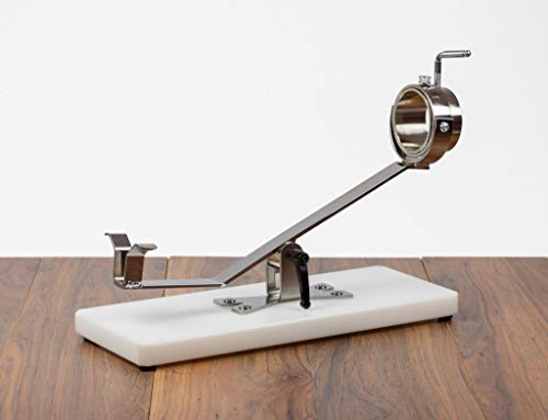 FERRETERIA LEPANTO LepantoHouse Soporte Jamonero Future Basculante Giratorio Base de Fibra Blanca para Jamones y Paletillas