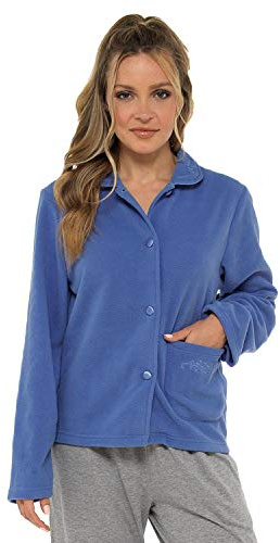 undercover lingerie Ladyolga Fleece Bed Jackets 4162 Royal Blue 14-16