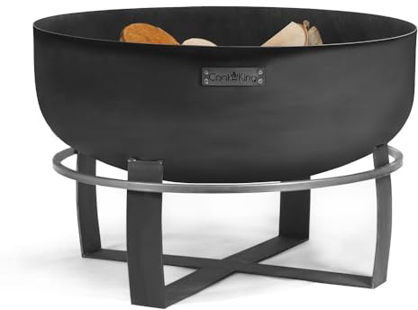 Cookking - Braséro de Jardin XXL Viking en Acier de 80cm de diamètre avec Finition de Haute qualité
