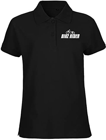 Huuraa Damenshirt Bike Rider Fahrrad Geschenk Größe XL Black Bio Baumwolle Fairtrade Bike Rider Präsent