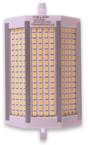 Y.W.Licht R7S LED 118mm 50W Dimmbar Warmweiß 3000K Lampe Leuchtmittel Hohe Helligkeit Ersatz für 500W Halogenstab T3 J118 Stablampe für Flutlicht Stehlampen Standlicht Projektor Sicherheitslicht