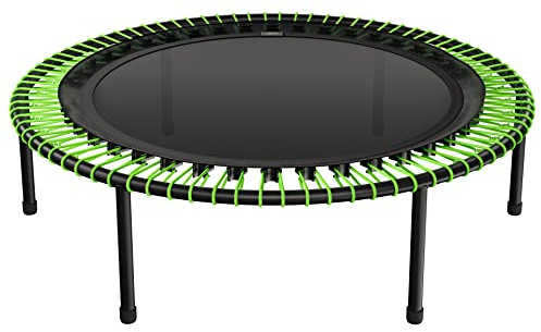 bellicon Mini Trampolin | Seilring-Federung bis 120 kg | Indoor Fitness Trampolin für Erwachsene | Schraubbeine/Klappbeine