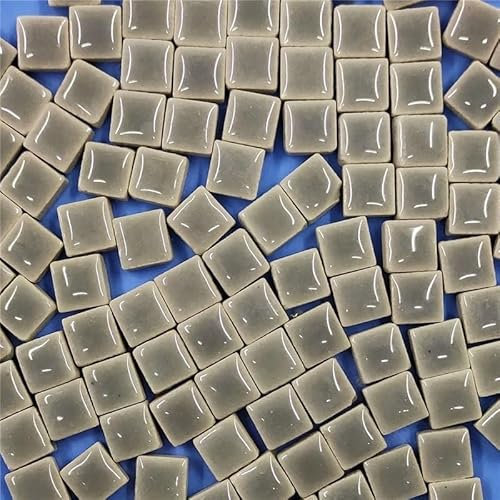 LSYHHXC Tesselles Mosaique Carreaux de mosaïque en céramique, Miroir en Verre, Ornements Faits à la Main, Artisanat Mural, Cristal coloré for matériaux décoratifs, DIY, 100g 47(Silver)